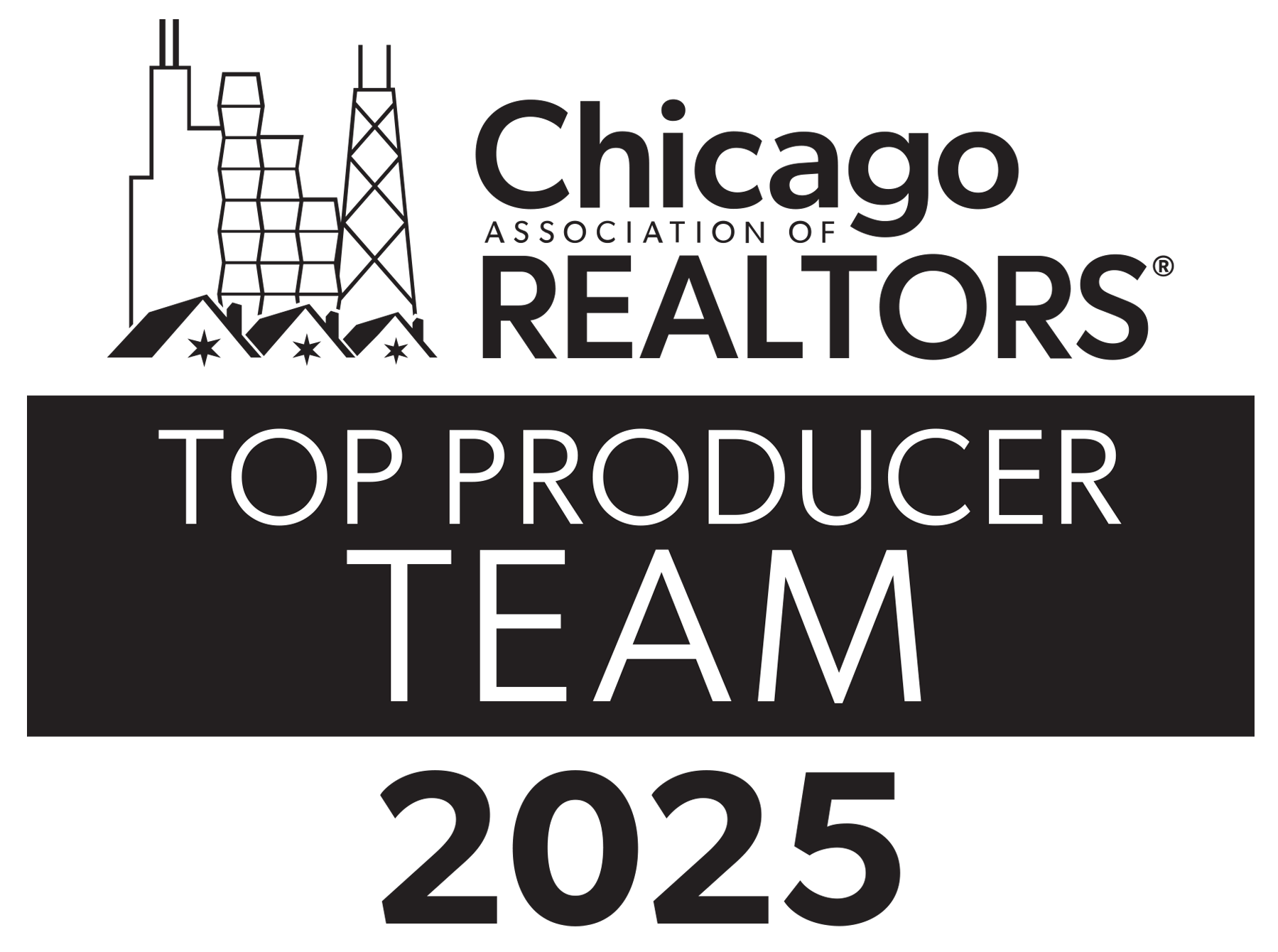 Chicago Association of Realtors Top Producer Team 2025